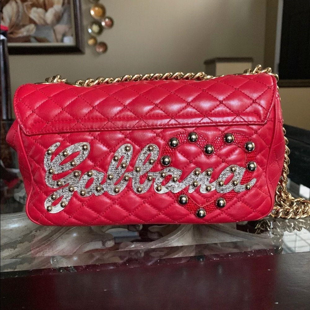Dolce & Gabbana Lucia Shoulder Bag Red - Picture 4 of 7